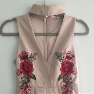 Romper with roses